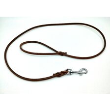 Kožené okrúhle vodítko 6mm / 120 cm hnedé